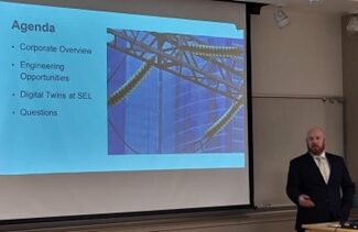 Image of Thomas Morrell and title slide of presentation.